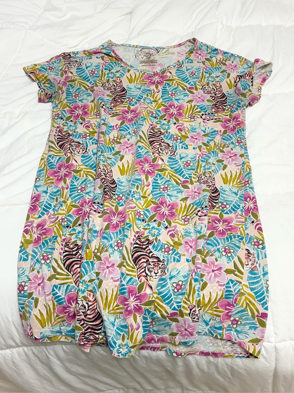 Secret Treasures Comfy Tiger Floral Print PJ